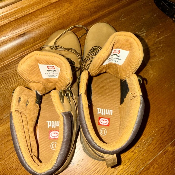 Ecko Unlimited Tan Hiking Work Boots Brand New! - Picture 8 of 9